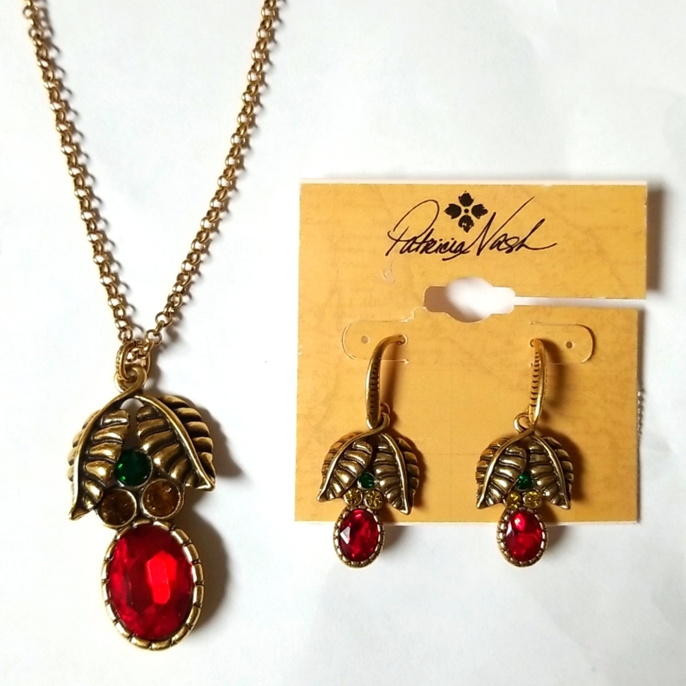 Patricia Nash Necklace and Earring Set